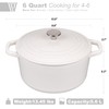 VORRINGARD Enameled Cast Iron Dutch Oven Pot with Lid, for