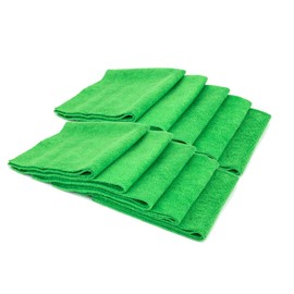 Autofiber [Mr. Everything] Premium Paintwork and Coating Leveling Towel (16"x16") 10 Pack (Green)
