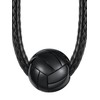 ChainsHouse Black Volleyball Necklace Pendant Charm Ball Sport Necklaces for