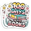 100 Days in The Books Sticker Sticker - Colorful -
