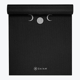 Gaiam - Alfombrilla de yoga de alta calidad, 6 mm, extra gruesa, antideslizante, para ejercicios y ejercicios de fitness, para todo tipo de yoga, pila