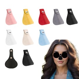 9 Pcs Small Size Sun Protection Nose Protector UV Eye Patch for Glasses Sunlight Men Women Exposure Tanning Outdoor Sports ﻿ (Black, White, red, Light Blue, Light Apricot, Pink, Yellow, Gray)