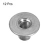 uxcell M8 T-Nuts, 12pcs Carbon Steel Tee Nuts, Round Base