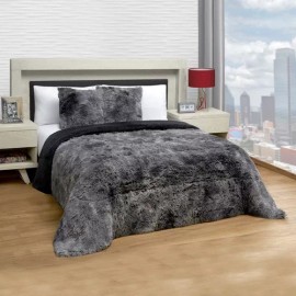 Elefantito Cobija Elefantito Grizzly Negro color negro de 180cm x 220cm