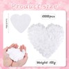 10000Pcs Biodegradable Confetti, 100g Wedding Confetti Biodegradable, Round White Confetti,