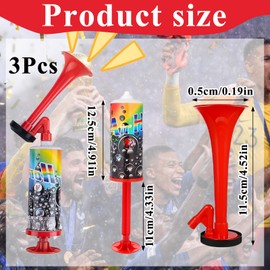 3Pack Air Horn Handheld, Air Horns, Airhorn Loud Noise Maker In Various Activities, Handheld Air Pump Loud Sound Hand Signal Horn, Suitable For Car Marine Boats Sports Events
