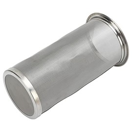Filtro de Café Frío de Acero Inoxidable 304 Reutilizable, Infusor de Té de Hojas Sueltas con Malla de Alta Densidad, 8x15cm Impermeable para y Tetera