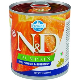 N&D, Farmina Pumpkin Lamb Pumpkin Blueberry Dog Food, 10 Ounce