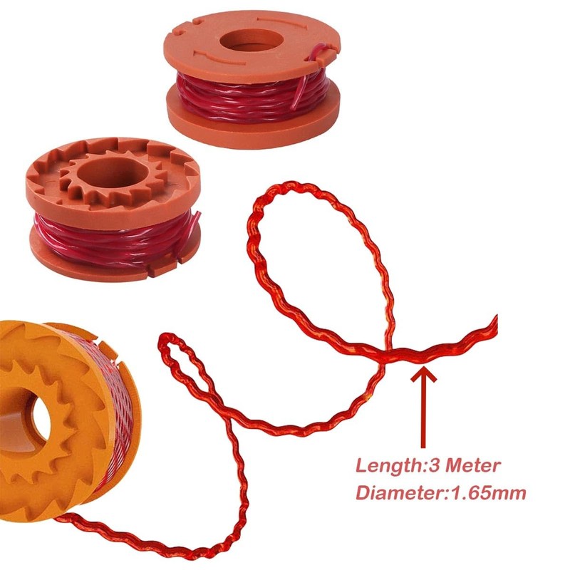 BIGJIYU 5 Pieces Lawn Mower Strimmer Coil for Worx Strimmer