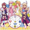 Seasonal Plants Machikado Mazoku 2-chome Acrylic Table Clock, Approx. 7.5