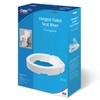 Carex Elongated Hinged Raised Toilet Seat, Adds 3.5 Inches of
