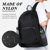 VEHYEGOI 1 Foldable Backpack And 2 Carabiners, Waterproof Portable Backpack,