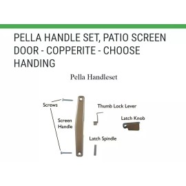 Pella New Pella Sliding Door Screen Handle R-XO L-OX For 1959-1990 #9012003