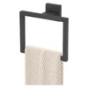 RIKONDA Matte Black Towel Ring Holder - 304 Stainless Steel