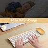 Wireless Keyboard and Mouse Combo, Compact Quiet Wireless Keyboard and