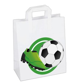 AK Giftshop Football Soccer Party Bags Goody Loot Treat Gift Bags (Pack of 6)