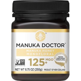 Manuka Doctor - MGO 125+ Manuka Honey Monofloral, 100% Pure New Zealand Honey. Certified. Guaranteed. Raw. Non-GMO (8.75 oz)