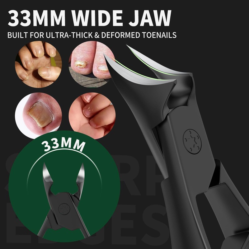 Nail Clippers for Men Thick Nails, Large Toe Nail Clippers