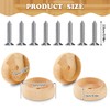 Yookeer 10 Pack Wooden Closet Pole Sockets Closet Pole Holder