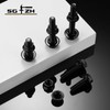 M6 x 10mm Flanged Hex Head Bolts, Nuts, Flat &