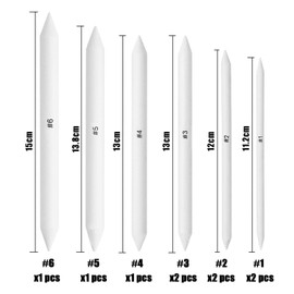 9 Pack Art Pens, Blending Stumps, Sketch Drawing Tool, Art Blender Pencil Tool, Art Blender Pencils, Drawing Accessories, Art Blender Set, DIY For Artists, Students, Beginners (White)