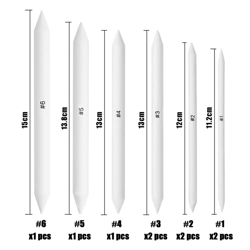 9 Pack Art Pens, Blending Stumps, Sketch Drawing Tool, Art