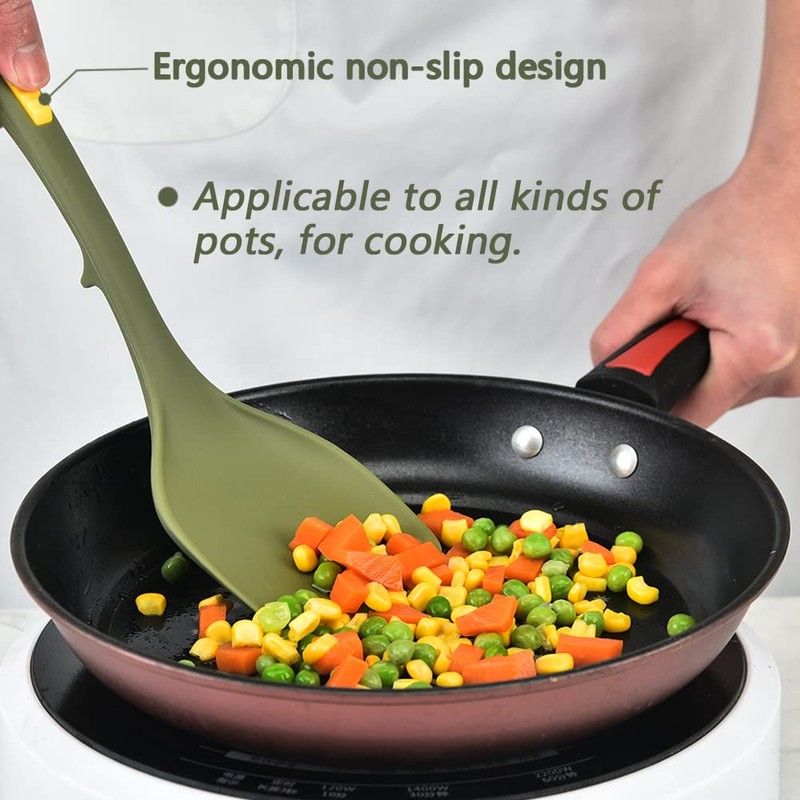 Collfa Heavy Duty Kitchen Silicone Cooking Utensils Set Heat Resistant