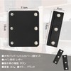 BTtime Bag Handle Cover Leather 2 Pack Detachable Leather Soft