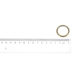 MACHSWON Zinc Alloy O Rings 30mm(1.2") ID 3mm Thick Multi-Purpose Welded O Buckles Heavy Duty Smooth Solid Ring for Bag Straps Belts Pet Leashes and DIY Crafts Bronze 5pcs