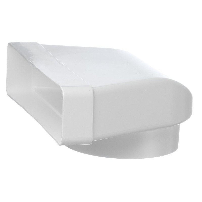 Steinberg14 White 125 mm - 220x55mm Rectangular to Round 90