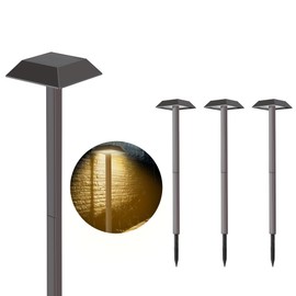 Bobcat Solar Landscape Pathway Lights Super Bright with 2-in-1 Warm White and Daylight Modes, Solar Lights Outdoor Waterproof for Outdoor Path, Sidewalk, Driveway, Yard or Walk Way (4 Pack)