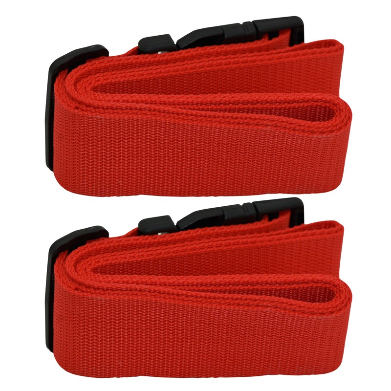Pair Luggage Straps for Suitcases, Secure & Adjustable Luggage Straps,