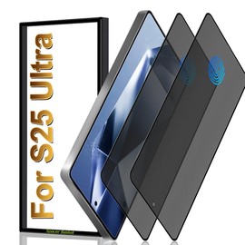 Galaxy S25 Ultra Matte Anti spy Privacy Screen Protector 2 Pack ,9H Tempered Glass,Anti-Glare Anti-Scratch, Smooth and Responsive Absolute, No Bubbles, High Definition Clear, With Installation Frame