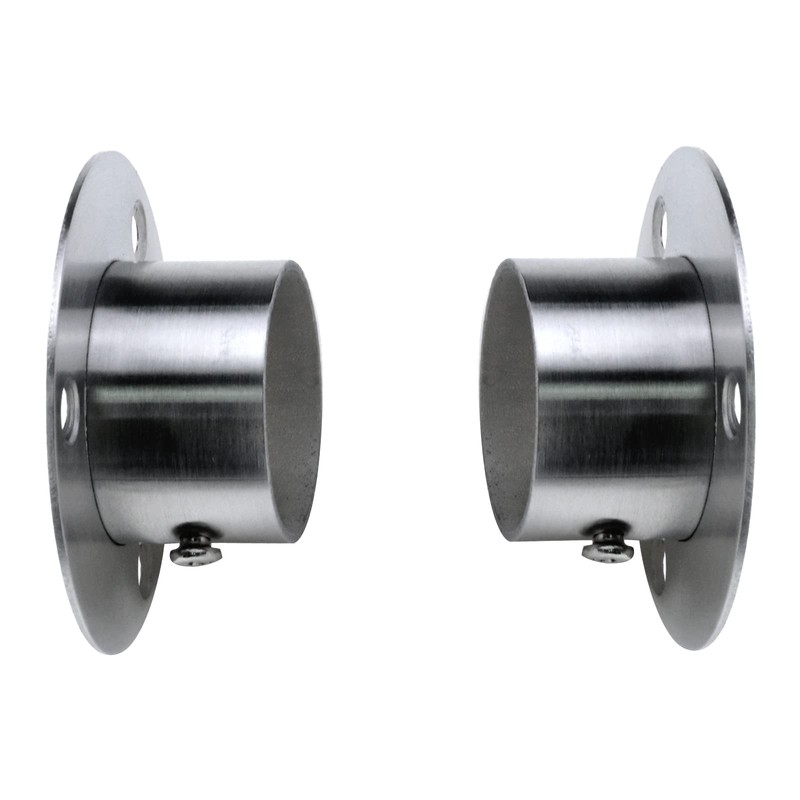 Antrader 4-Pack Stainless Steel Closet Rod Flange 1.5 Inch Dia.