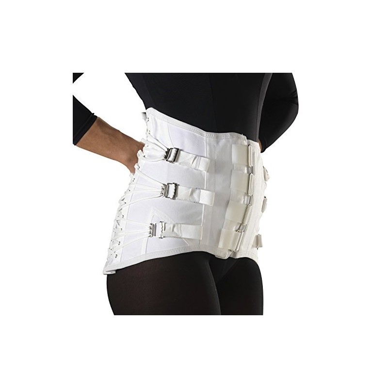 Truform-OTC Lumbosacral Support, Spinal Disk Back Brace, Adjustable Front, Tall,