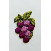 Vintage Purple Grape Sew- On Patch Embroidered