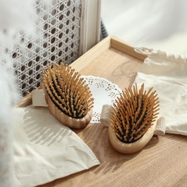 wesin Weshin Detangle Ball Tip Hairbrush + Pouch Set Scalp Hair Care 1pc / 웨신 디탱글 볼팁 헤어브러쉬 + 파우치 세트 두피 머릿결 관리 1개
