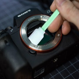 100 PCS Professional Cleaning Swab Sticks,Square Lint Swab,for Camera, Lab,Inkjet Printer, Painting, Electronics