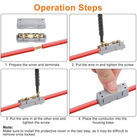 Linkstyle 10PCS 10 AWG Wire Connector Nut Kit, 60A Quick Wiring Connection Terminal, Splicing Quick Wiring Connection Terminal