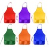 KUUQA 12 Pack 6 Color Kids Aprons Children Painting Aprons