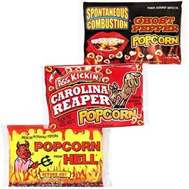 Premium Microwave Popcorn – Variety Gift Pack (3) - Ultimate Spicy and Sweat Gourmet Gift - Try if you dare!