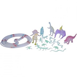 Playlearn Glow In Dark UV Dinosaur Set, Charge in the Light and Glow Brightly in the Dark.