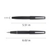 erofa 80 Black Fibre Fountain Pens Iridium Extra Fine Nib
