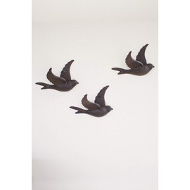 Kalalou CYB1262 CAST IRON FLYING BIRD WALL HOOK,Dark Grey,6.4"L x 3.9"W x 0.67"H