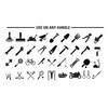 Silicone Rubber Grip Wrap for Tool Handles, Fitness and Sports