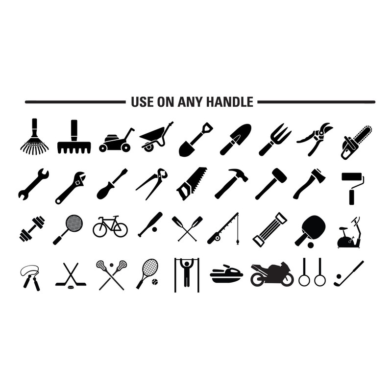 Silicone Rubber Grip Wrap for Tool Handles, Fitness and Sports