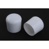 4 Stück Stuhlbeinkappe Stuhlbeinschutz Bodenschutz Stuhlschoner Kunststoff weiss Durchmesser 22mm,