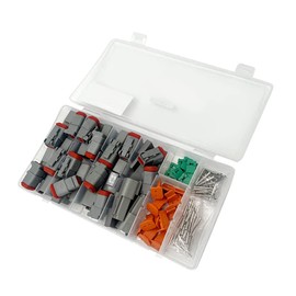 MAX Cool 117PCS Deutsch Kit DT 2 Way Series Connector Plug Waterproof Auto Marine DT2 Pin