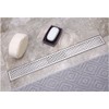 Neodrain 24-Inch Linear Shower Drain with Quadrato Pattern Grate,Brushed 304