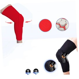 FOMIYES 3sets Warm Protective Gear Thermal Warmers Rodilleras para Gym Mujer Fitness Sleeve Anti-Injury Pads Shockproof Pads Football Brace Black 2pcs*3